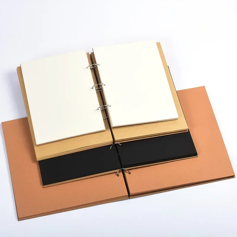Leere lose Blatt DIY Fotoalbum Kraft papier handgemachtes Fotoalbum Paar Baby Gedenk album Malerei verdickt Hardcover