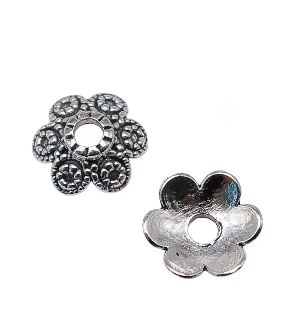 

80pcs 10x10mm Zinc alloy metal tibetan silver plated bead caps T0315 for jewelry making