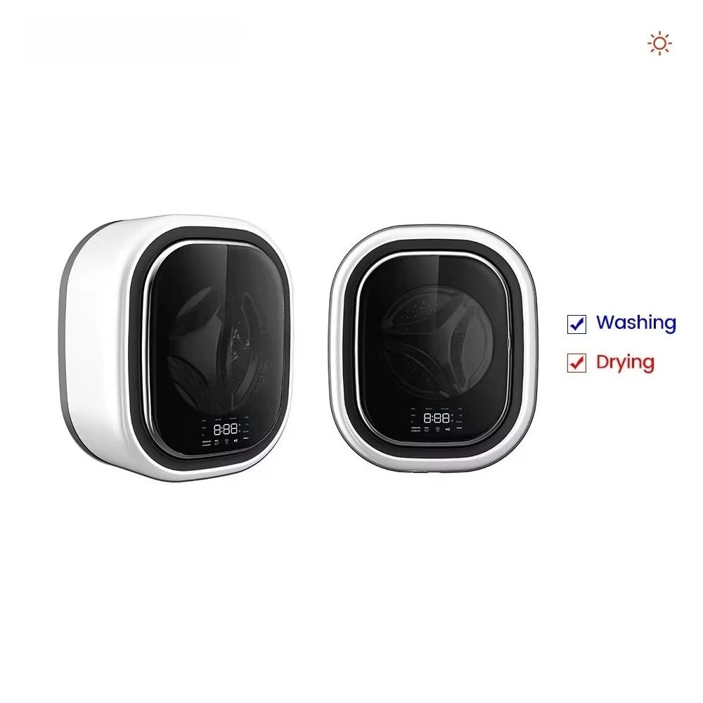 Wall Mounted 3KG Mini Washer Dryer Combo 220V Low Power RV Washing Machine With Drying For Caravan