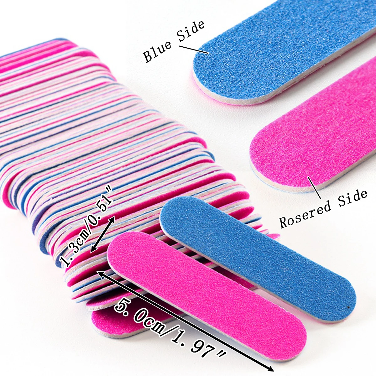 49/98 Pcs Disposable Double-Sided Black Nail Buffer File DIY Mini Nail Files - Double Sided Emery Boards for Manicure Pedicure - view 6