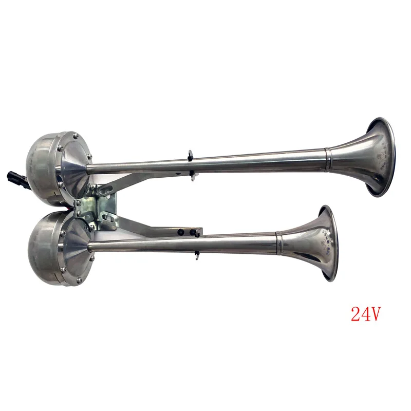 24V Di Sheng Ship Electric Horn Wheel Cruise Stainless Steel Single Tube Double Tube Electric 12V