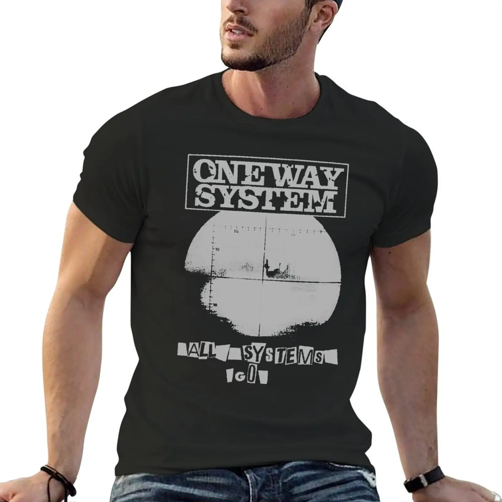 Gift For Men One Way System All Systems Go Gift Movie Fans T-Shirt oversized vintage clothes clothing for men