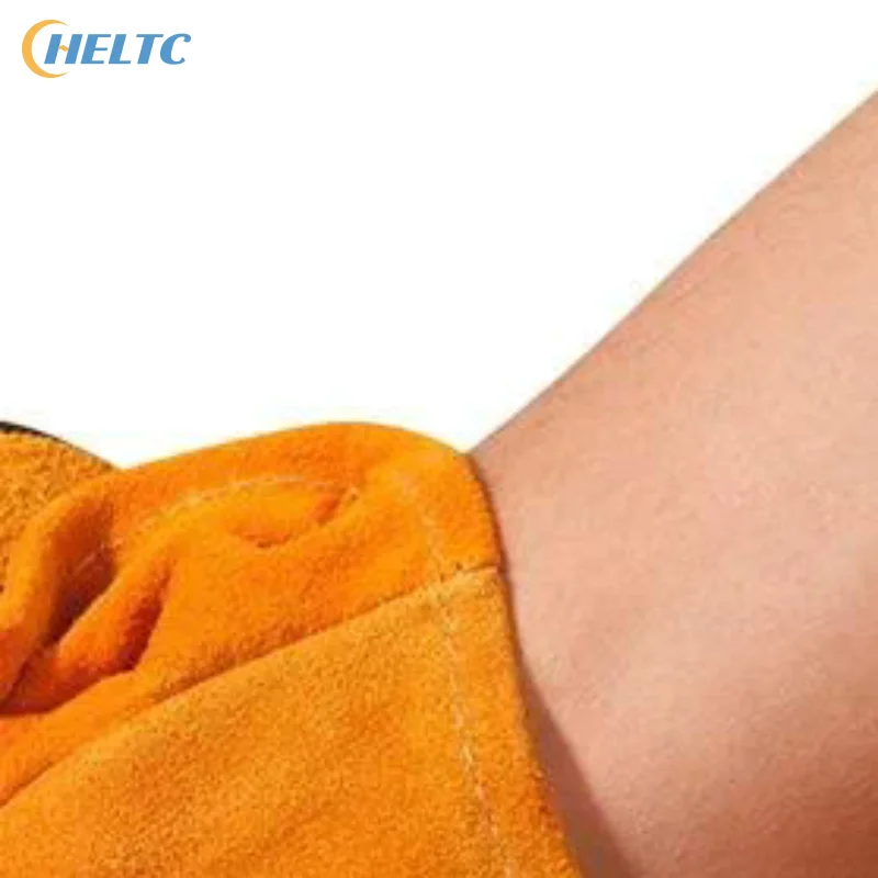1pc X Welding Gloves Flame-retardant Welding Work Gloves Heat-proof Metal Welding Protector Yellow Gloves Soldering Gloves Tools