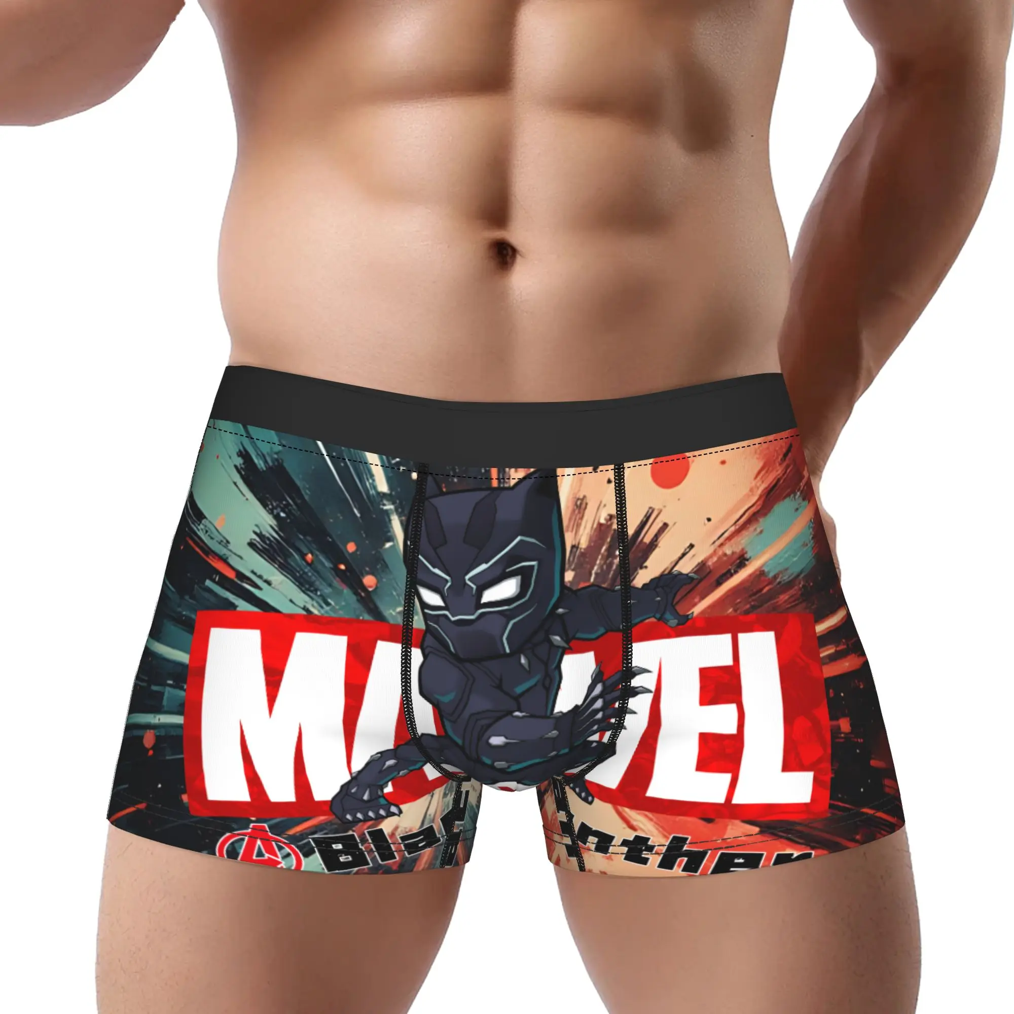 

Fashionable boxers Marvel Avengers superheroes Underpants Breathbale Panties Men Underwear Ventilate Shorts Boxer Briefs