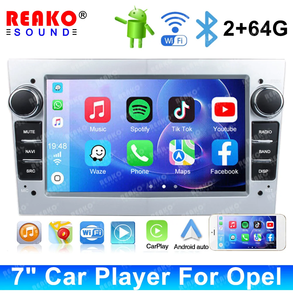 

X-REAKO Android 11 Car Radio for Opel Astra Vauxhall Vectra Antara Zafira Corsa Combo Multimedia Player 2 Din Carplay GPS stereo