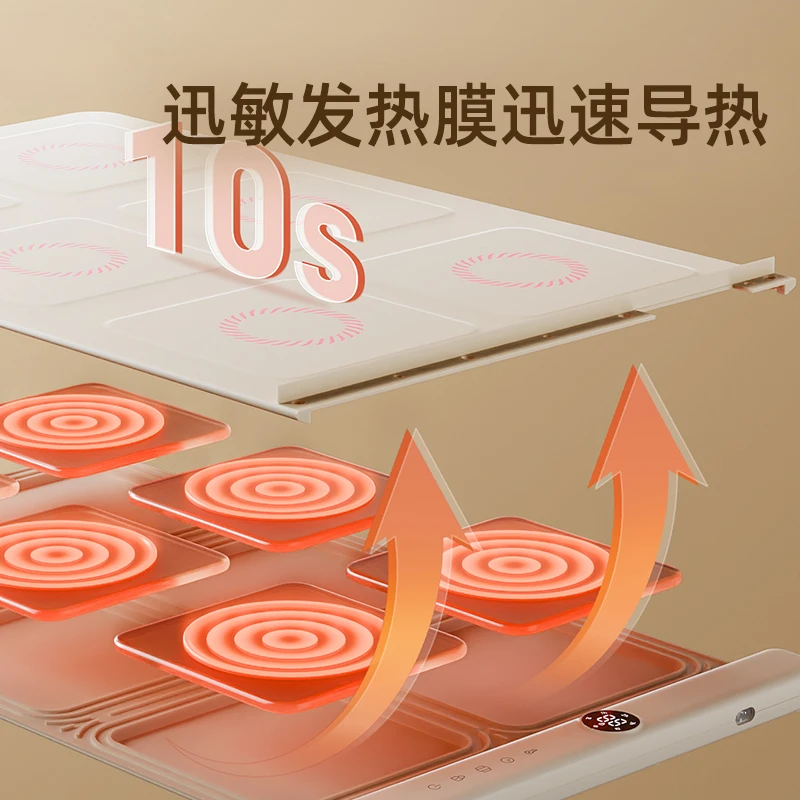 ใหม่จานอุ่น BOARD 220V ปรับอุณหภูมิพับโต๊ะรับประทานอาหารไฟฟ้าเครื่องทําความร้อนและฉนวนกันความร้อนจานร้อนแก้วอุ่น