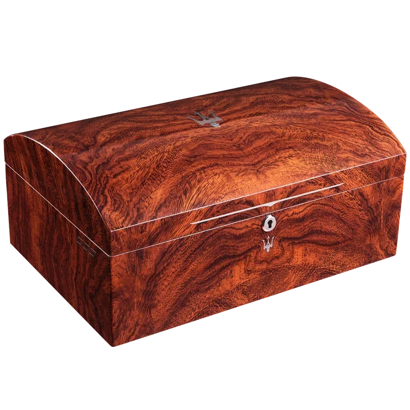 CIGARLOONG Luxury Cigar Humidor Carbon Fiber Cedar Wood Solid Wood Large Capacity 100pcs Moisturizing with Hygrometer