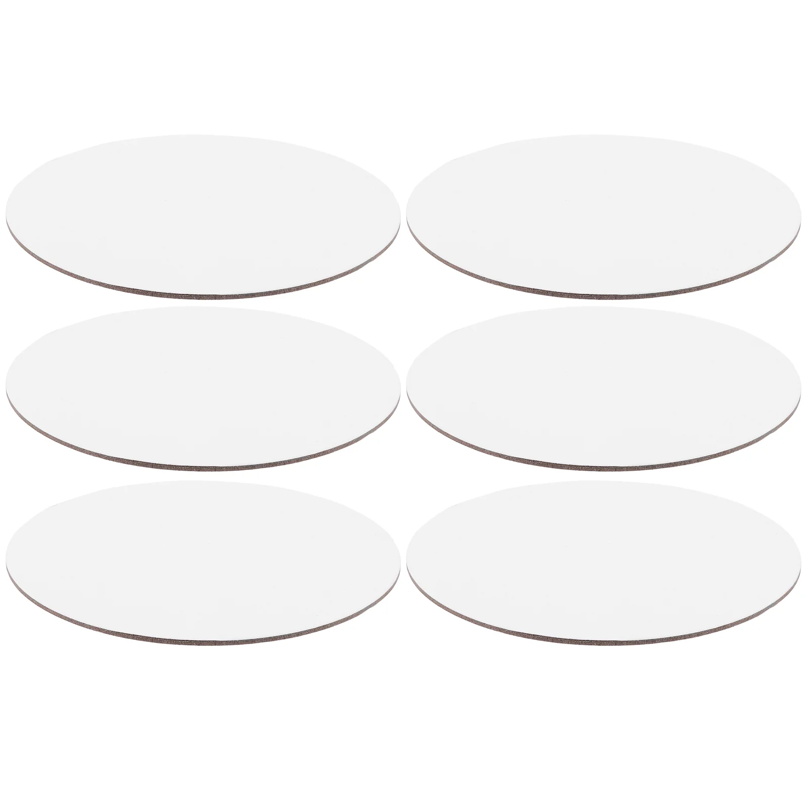 6PCS 30CM Round Canvas Drawing Board Premium Painting Board Artist Round Shape Canvas Board Oil Paint Canvas Sketchpad (Whit