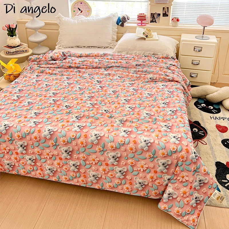 5D الرقمية سوبر مجسمة فول الصويا بارد الصيف لحاف مكيف الهواء لحاف البطانيات اللحف المفرش غطاء السرير ورقة # /ل