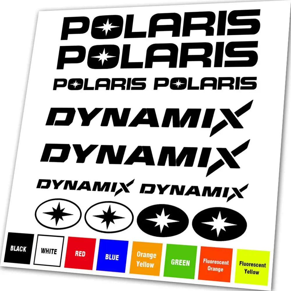 Kit For POLARIS RZR DYNAMIX 800 900 1000 XP TEAM STICKER DECAL (Any Colour) - view 2