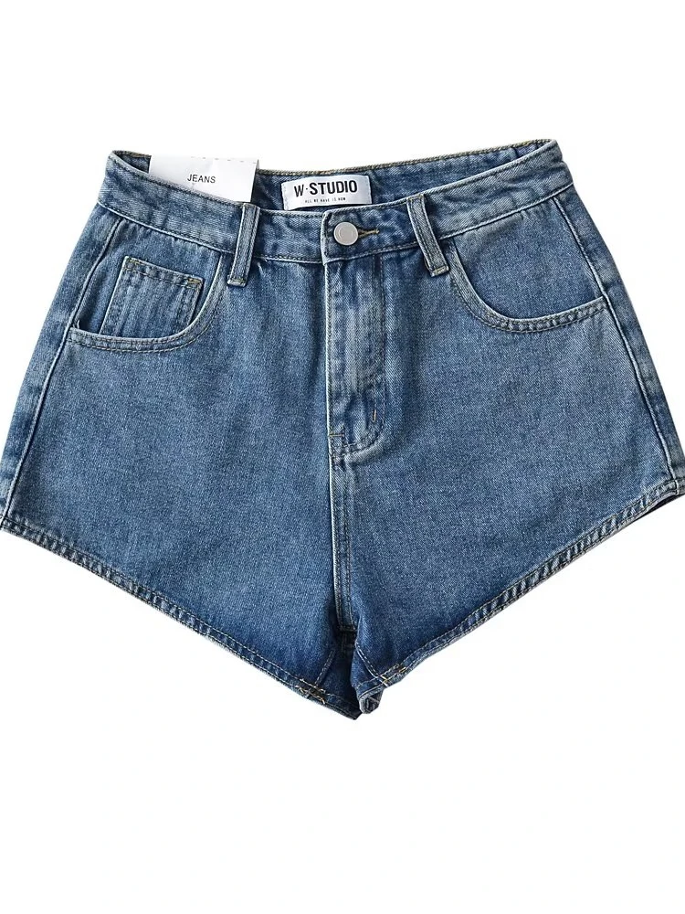 

High Waist Short Shorts Sexy Slimming Ultra-Short Leggings Street Style Long Leg Trick Denim Shorts Summer Fashion Ladies' Jeans