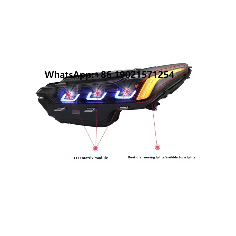

Suitable for 20-23 Cadillac Ct5 Headlight Assembly Modified Led Daytime Running Light Matrix Bifocal Lens