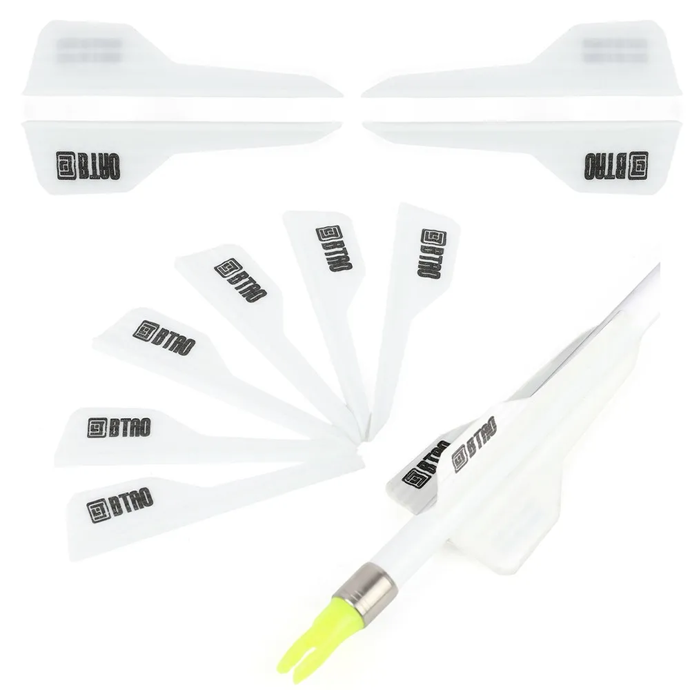 50pcs Arrow Vanes 2.5inch Rubber Feathers DIY Arrows Shaft Durable Longbow Recurve bow Hunting Target Shooting Accessories