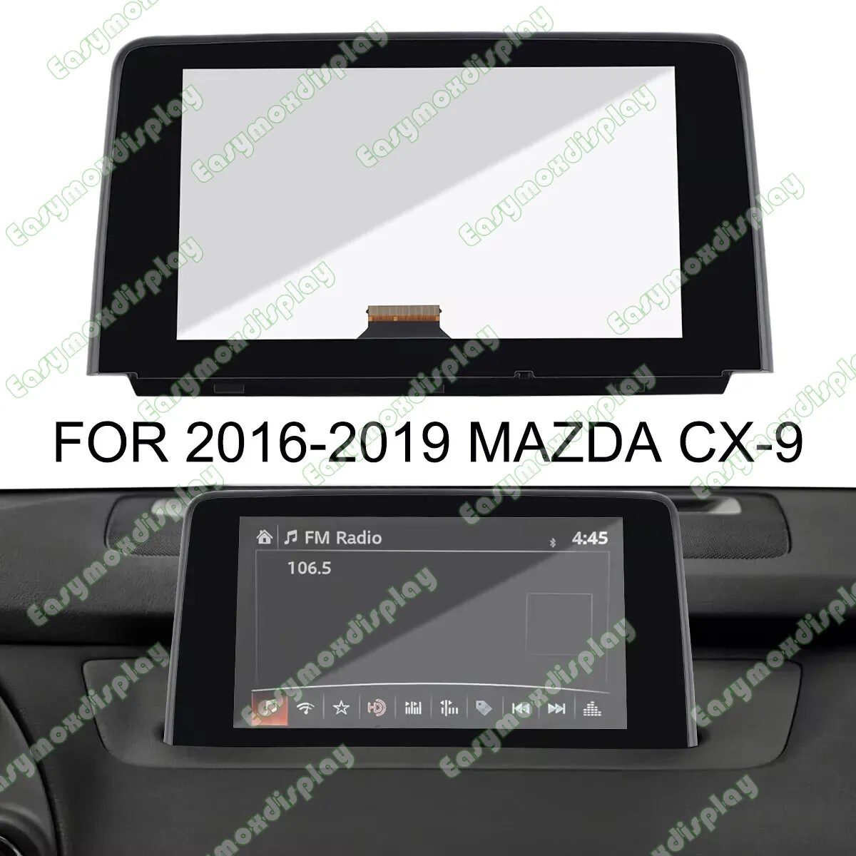 

8" Touch Screen Display Digitizer TK49-611J0 For Mazda CX9 CX-9 2016-2019