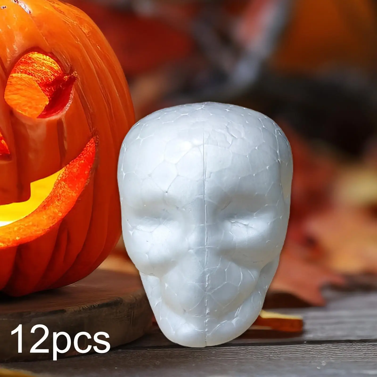 Foam Skull Shape Props DIY Craft for Halloween Household Autumn Fall Harvest