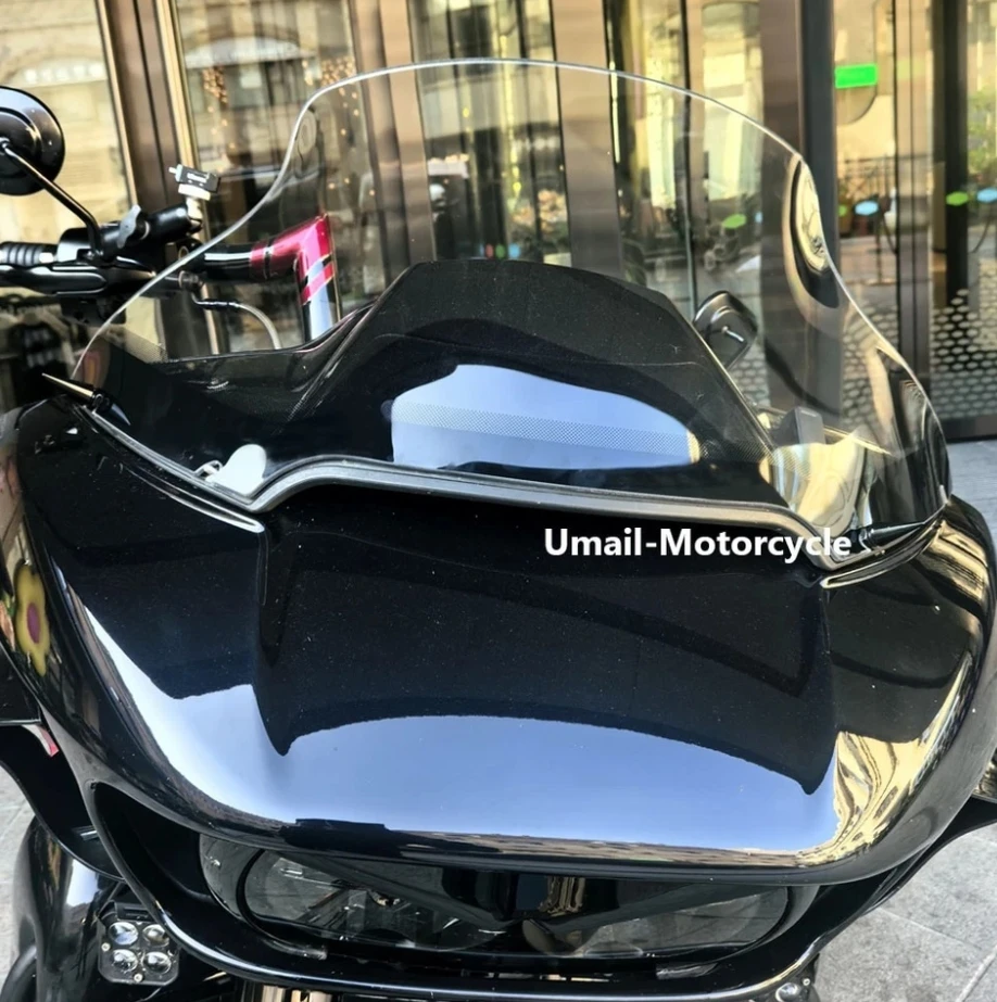 ل هارلي بجولة الطريق الإنزلاق 2015-2023 2022 2021 دراجة نارية الكمبيوتر الزجاج الأمامي العلوي الزجاج الأمامي الرياح منحرف هدية غطاء