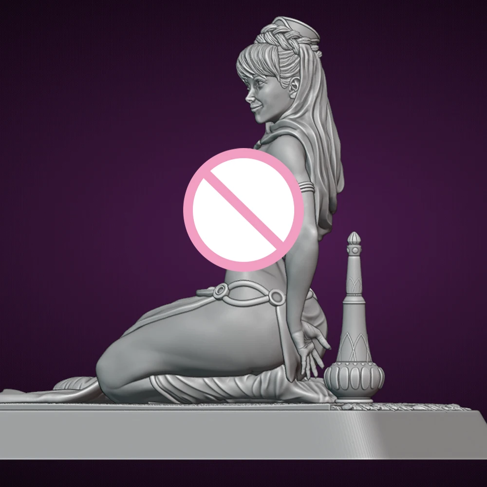 الرقيق فتاة جيني الراتنج أطقم منمذجة ثلاثية الأبعاد الطباعة دمية 1/24 المفكك الراتنج الشكل تمثال أطقم غير مصبوغ لعبة Gk اللعب مجموعة #5