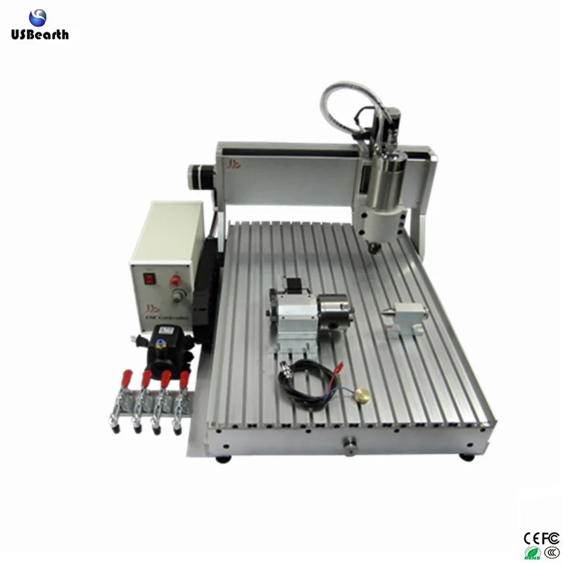 CNC 6040 4 Axis Cnc Router Z-VFD Automatic 3d Cnc Wood Carving Machine for Wood Stone Metal