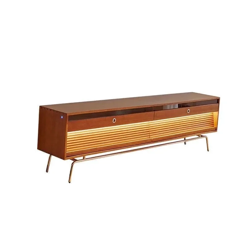 

Long solid wood, TV cabinet living room, floor cabinet retro, TV cabinet household locker