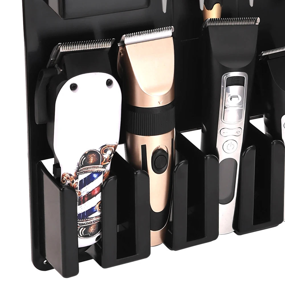 전문가용 벽걸이 이발기/클리퍼 홀더, 살롱 미용 정리함, 헤어 스타일링 도구 보관 랙