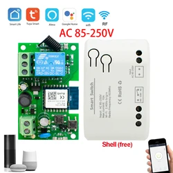 AC 220V Tuya Smart Wifi Motor Switch Module 1CH AC/DC 5V 12V 32V RF 433 Radio Remote Control Inching Relay for Alexa Google Home