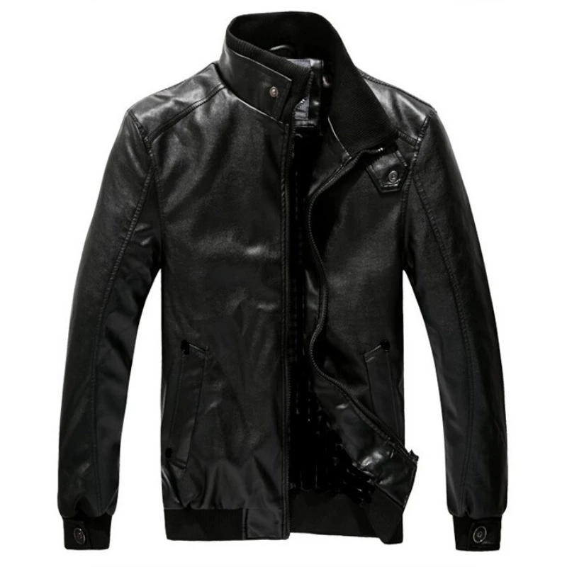 Prowow Men's Leather Clothing Trade Men's Clothing Slim Locomotive Men's Leather Jacket Outer Wear Clothing Garment