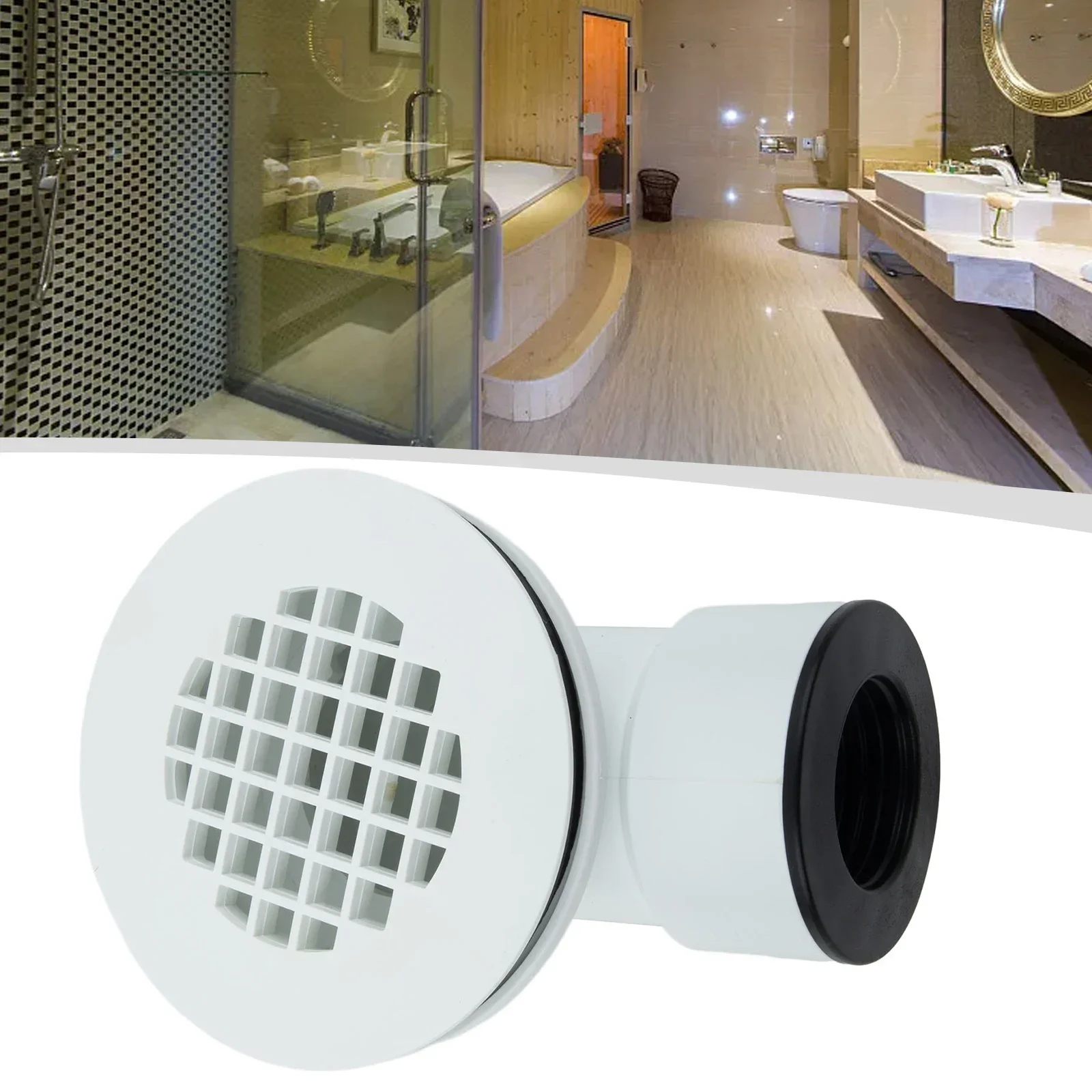 Accessories Shower Drain Anti-odour Plugs Easy To Use For 1.5 Inches Pipe Good Sealing Low Profile Side-outlet Drainage