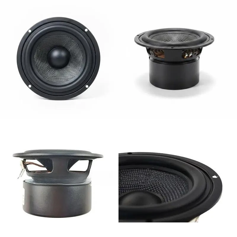 5.25 Inch Subwoofer HIFI 4 Ohm 50W Fiberglass Braided Cone Deep Bass Large Magnetic Force 1 Piece