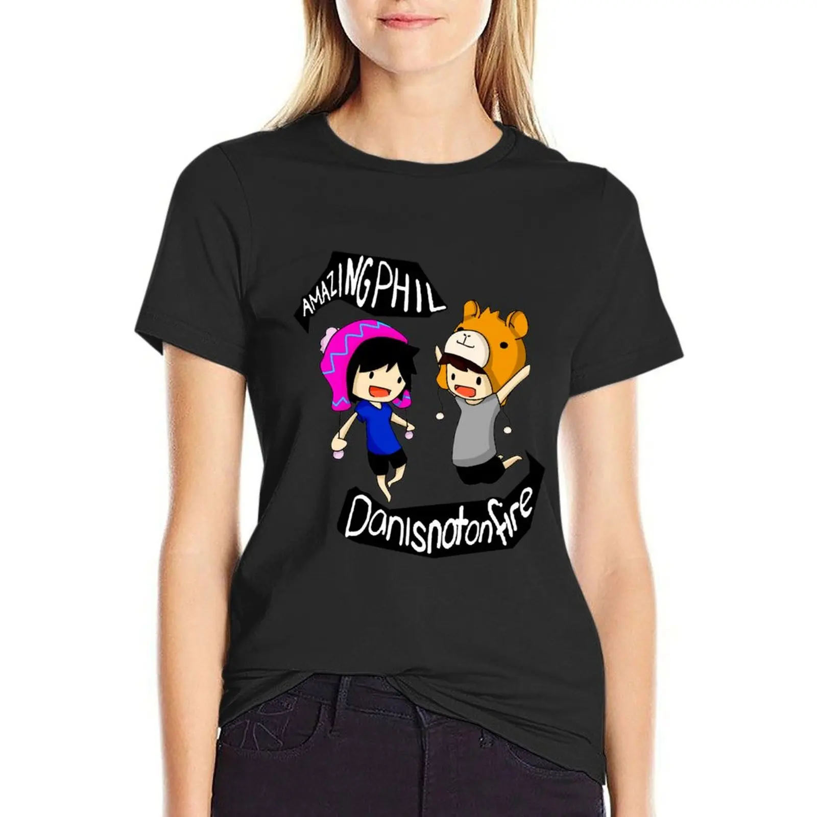 

Dan And Phil$ 1 T-Shirt Aesthetic clothing cute tops T-shirt Women