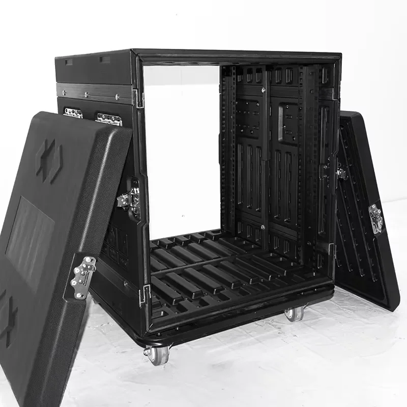 BOLRZO Audio equipment 8U/12U14U/16U power amplifier cabinet, mixer rack, high-performance chassis, stage air box