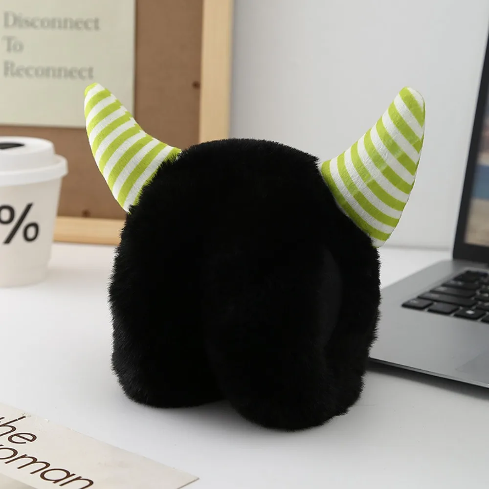 Christmas Gifts Cute Horns Rabbit Ear Warm Earmuffs Plush Soft Folding Earflap Rabbit Ear Cold Protection Ear Cover Outdoor