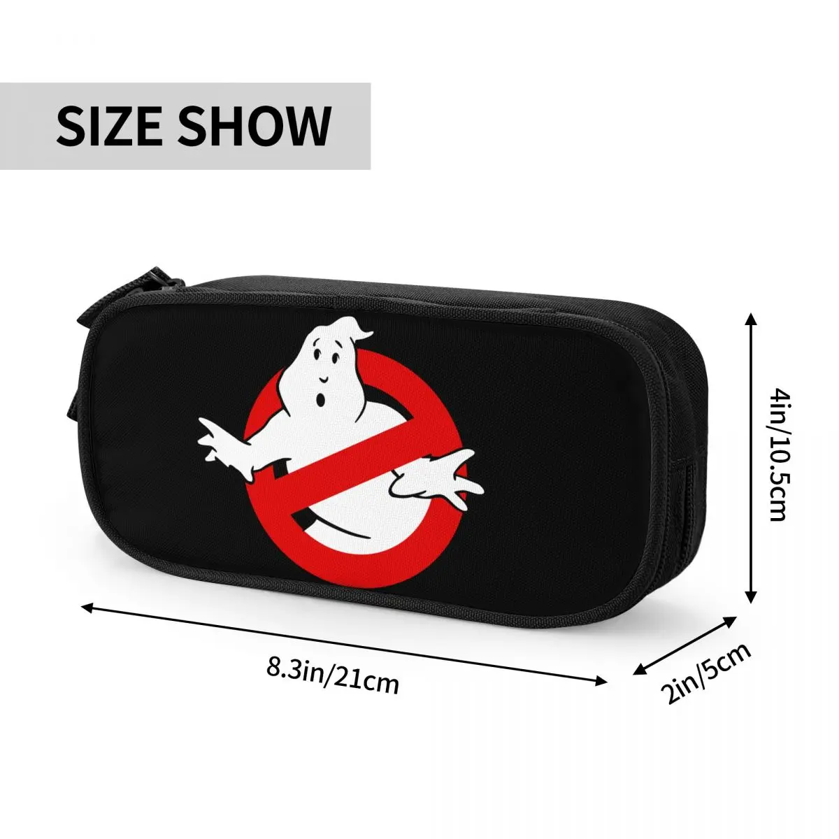 Imagem -06 - Ghostbuster Logo Pencil Case Classic Pen Bolsa Grande Armazenamento Material Escolar Presente para Meninas e Meninos