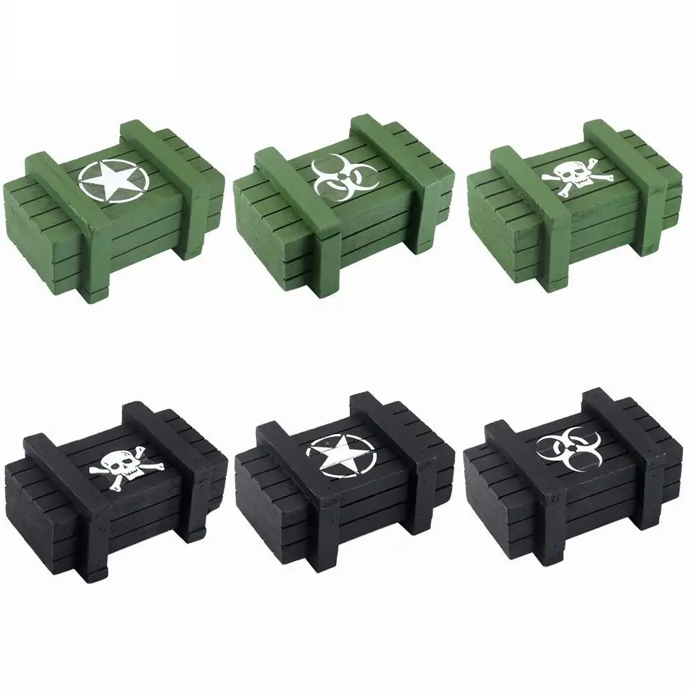 Rc Crawler Car 1/10 Decorative Accessories Axle Box Wooden Box For Axial Scx10 D90 Rgt Yikong Redcat Traxx/as Trx4 Trx6 Part