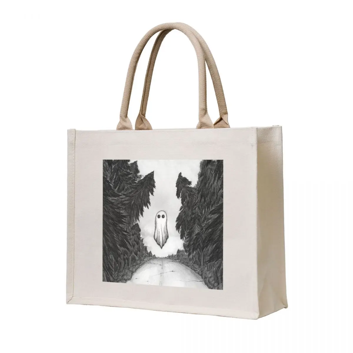 

Creeping Ghost on Dark Road Tote Bag Eco bag Gift bags Big bag
