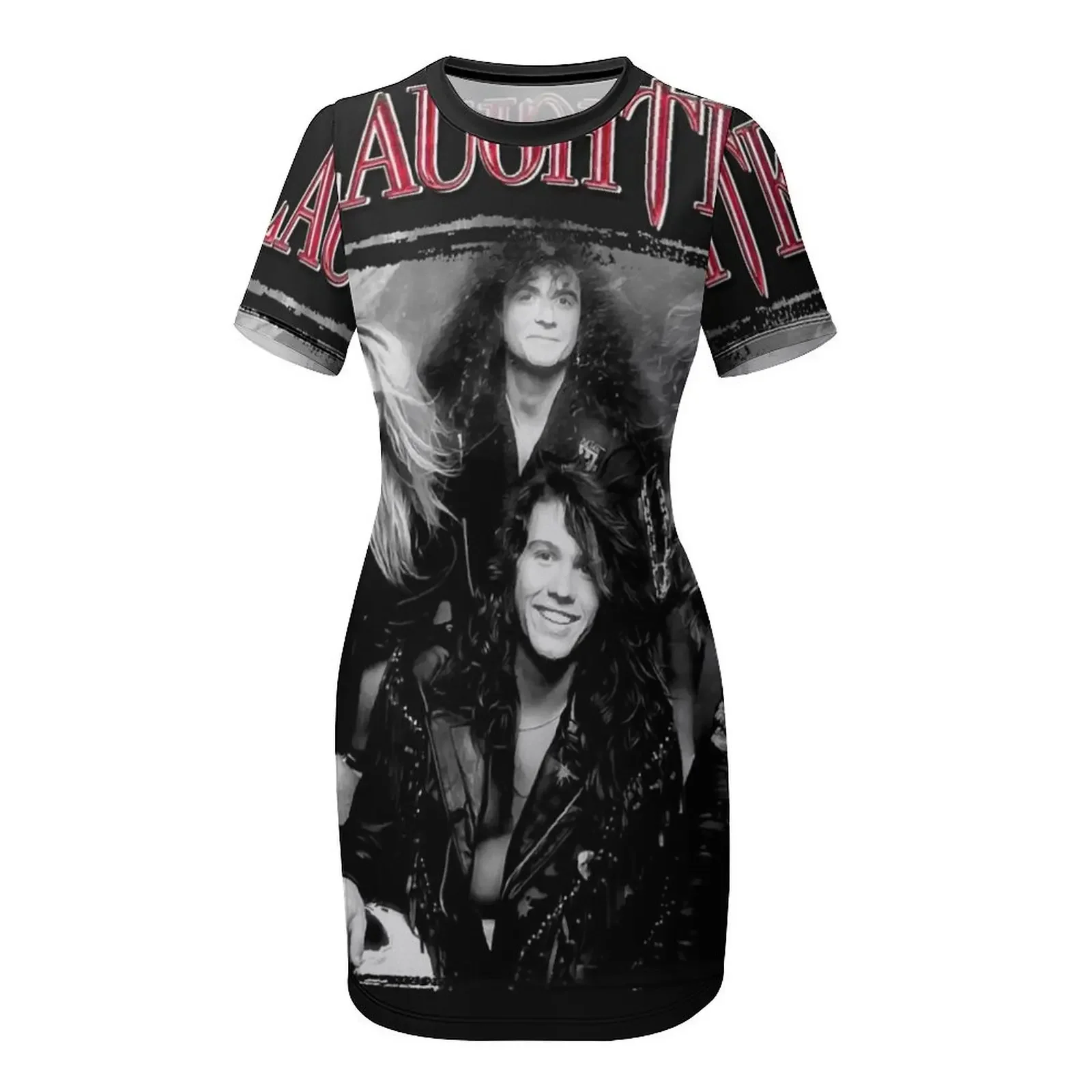 Slaughter band Klassiek T-shirt Jurk met korte mouwen dameskleding Jurk