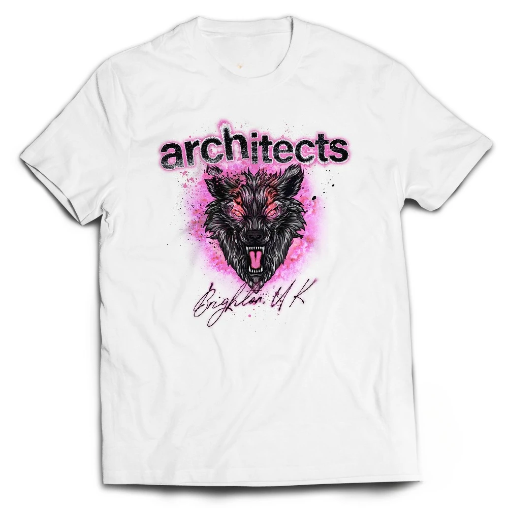 Kaos الفرقة المهندسين المعماريين انظر الأحمر تي شيرت معدني Baju Musik Metalcore صيف جديد خمر موضة الرجال المرأة قطنية عالية الجودة