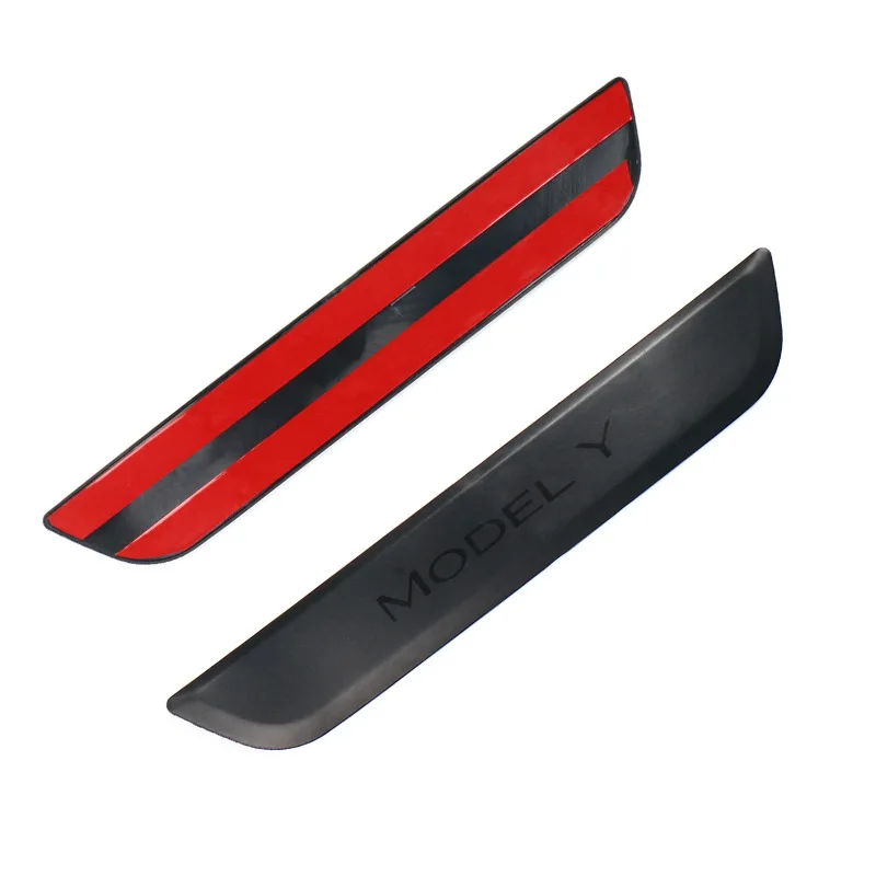 Rear Pedal Guard Protector for Tesla Model Y Rear Door Sill Anti-Scratch Welcome Pedal Seat Strip Decal Protective Accessories