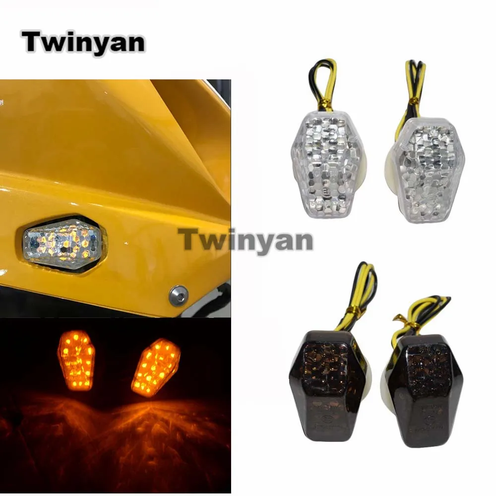 Motorcycle Clear/Smoke Flush Mount LED Turn Signals For Suzuki GSXR600 GSXR750 GSXR1000 Bandit 600S 1200S 1250S SV650S SV1000S