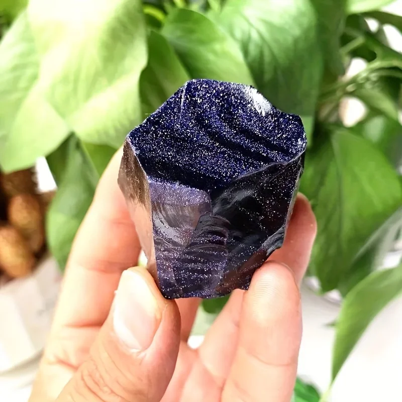 Natural  Blue Sandstone Crystal Rough Aromatherapy Stone for Spiritual Healing Meditation, Exquisite Aromatherapy Stone Gift