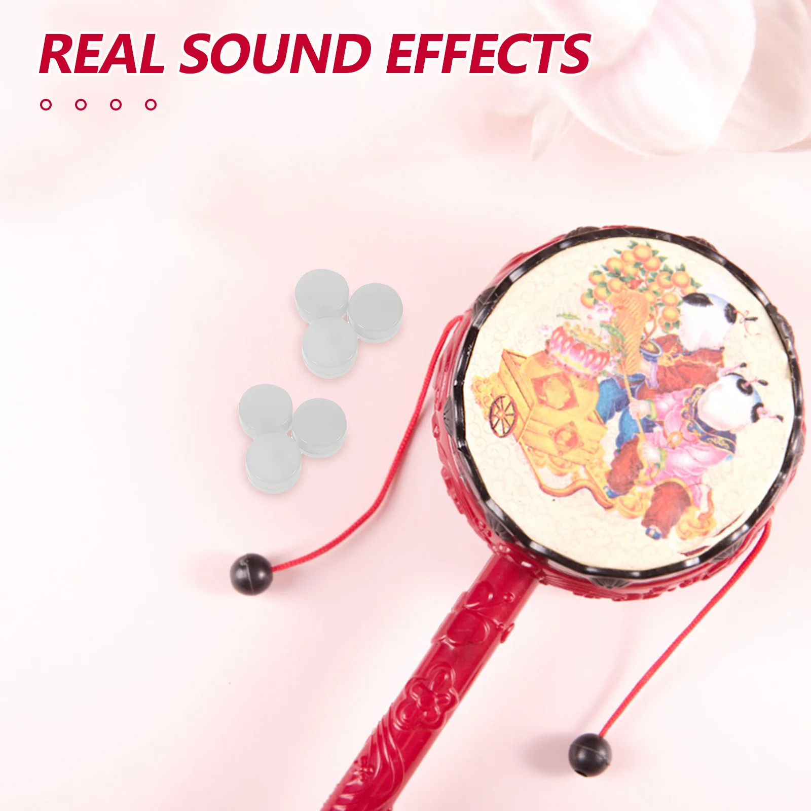 20 stuks rammelaar inzetstukken voor baby platte plastic lawaaimaker vervanging diy schudaccessoires - piepervervanging voor