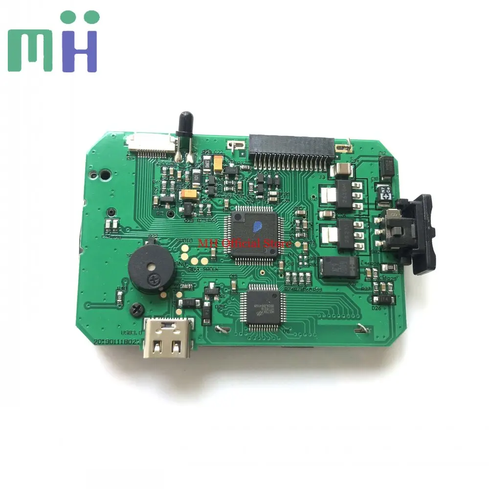 Novo para godox ad200 pro ad200pro controle de volta assy mainboard com tela lcd + botão borracha flash parte