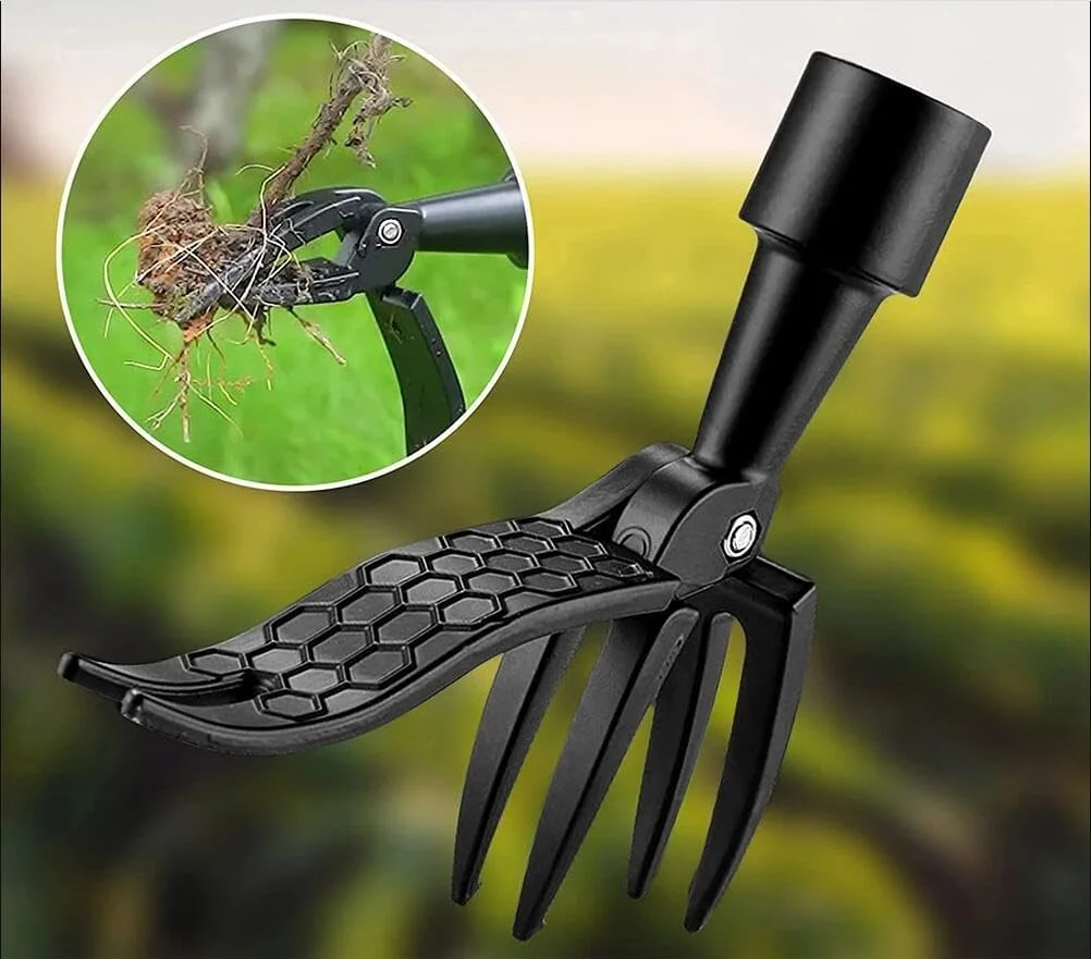 Stand Up Weed Puller Tool Weeding Head Replacement Metal  Handheld Weed Picker for Outdoor Garden Lawn Without Bending（Alone）