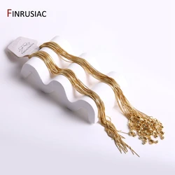 18K Gold Plated Brass Metal Necklace Chains for Jewelry Making, High Quality Chains For Neckalce Making Supplies
