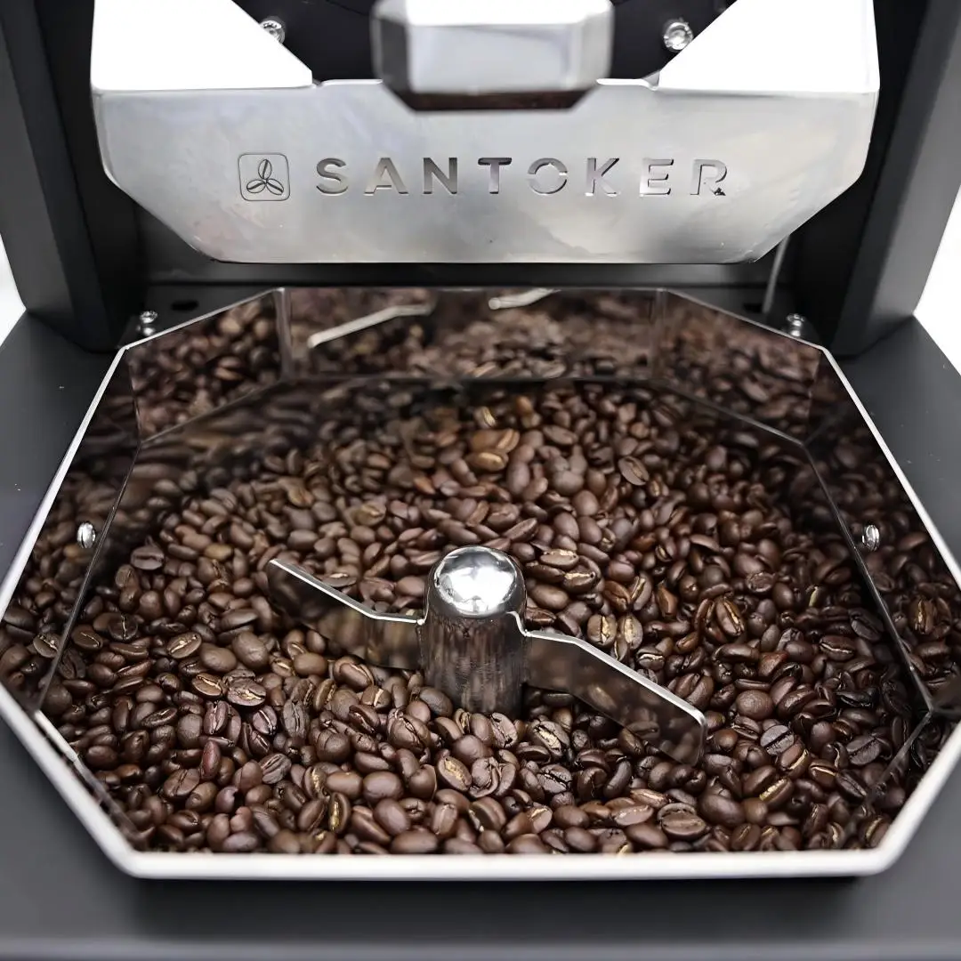 เครื่องคั่วกาแฟ SANTOKER รุ่นใหม่ล่าสุด สำหรับใช้ในบ้านและเชิงพาณิชย์ ขนาด 1 กก. RX1 คั่วอัจฉริยะอัตโนมัติ