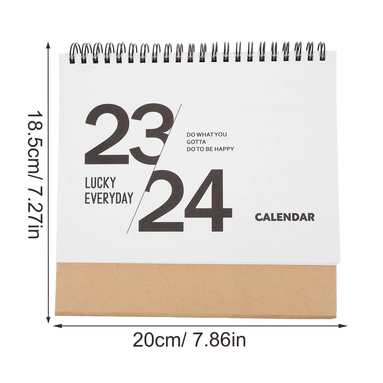 Desk Calendar 2023 2024 Thick Paper Daily Use Monthly Standing Calendar Office Desktop Scheduling Note Home Decoration