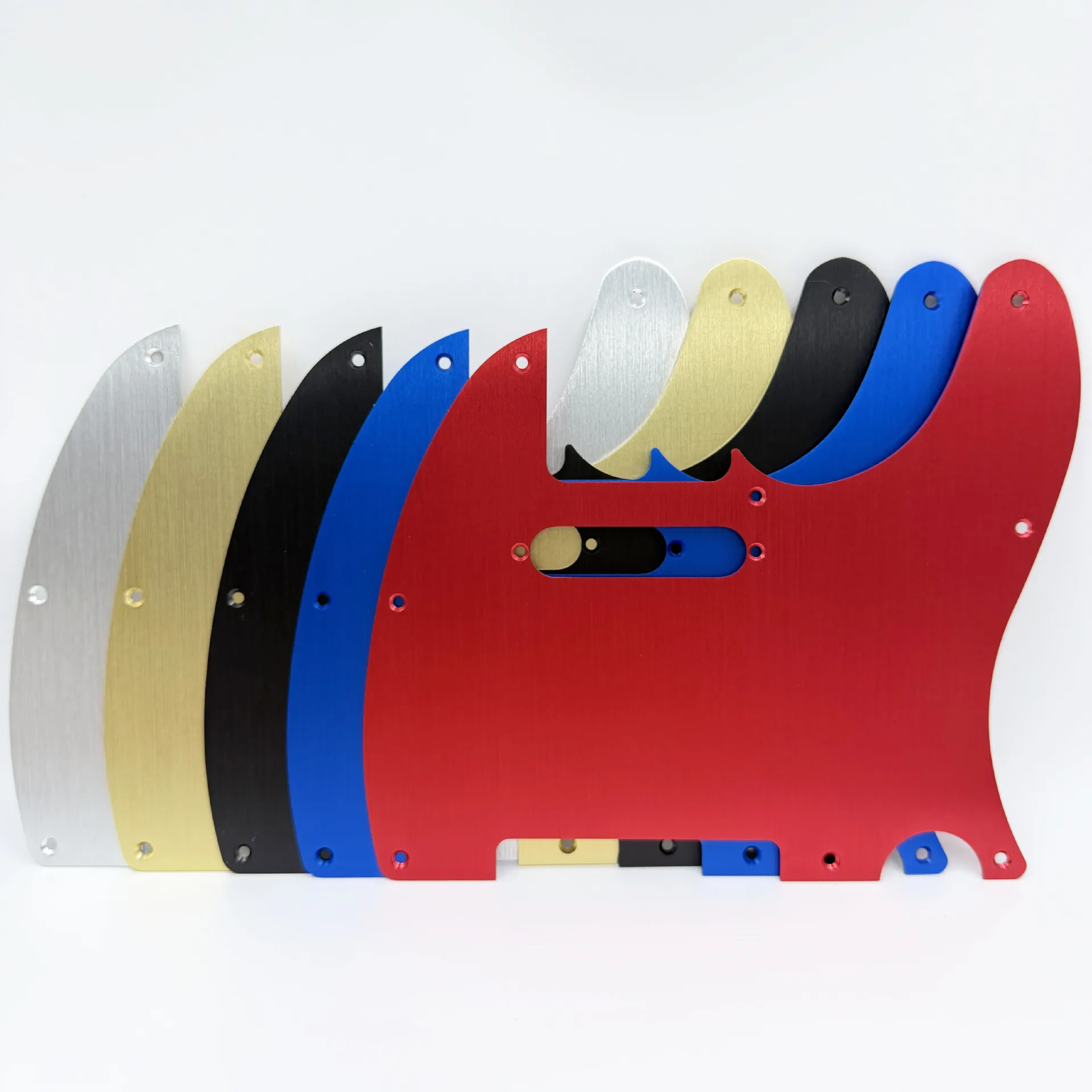 Guitar 1.5mm Thick Aluminum Pickguard Single Coil Hole Electric Guitar Panel For TL Guitar  Single Pickup Front Cover