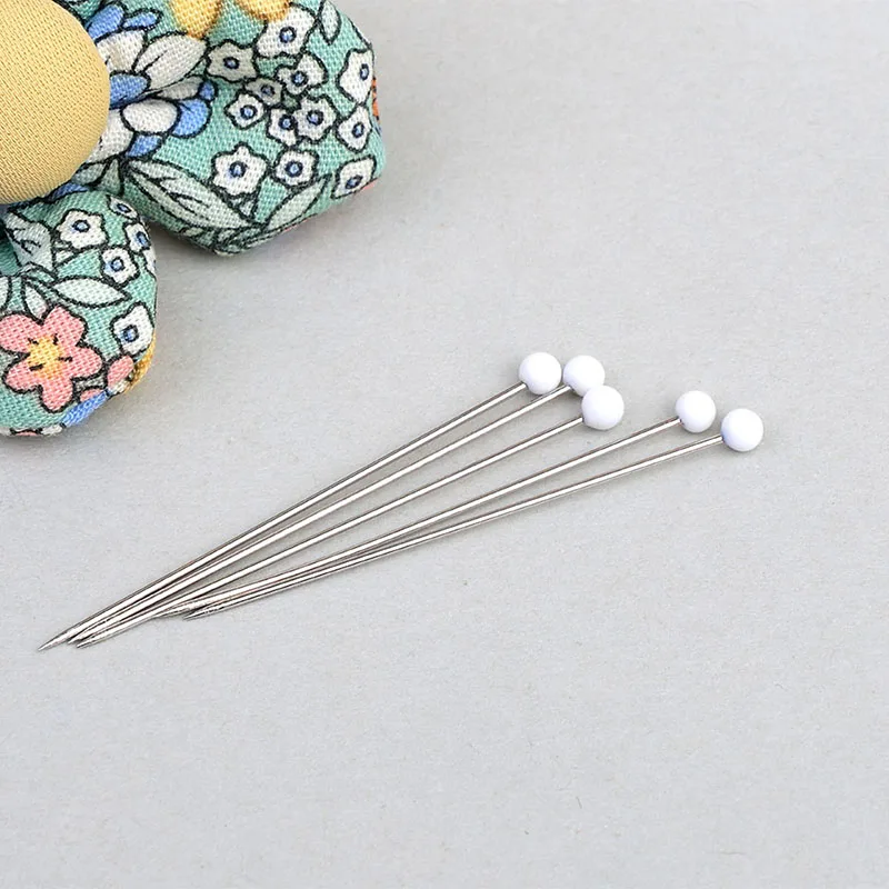 KRABALL 300/400pcs Sewing Pins Straight Pins for Fabric Pearlized Ball Head Quilting Pins for Dressmaker Jewelry DIY Decoration