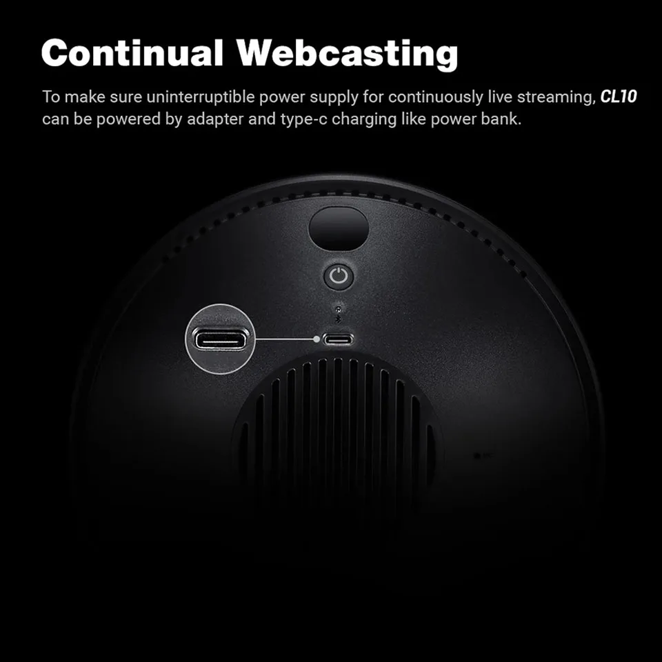 Godox CL10 LED Webcasting Ambient Light Buit-in 39kinds Light Effects 10W Selfie Ring Light for Live Streaming