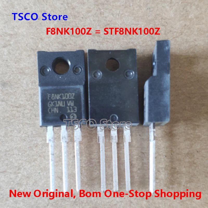 (10piece/LOT)  F8NK100Z  STF8NK100Z   New Original TO-220  6.5A 1000V