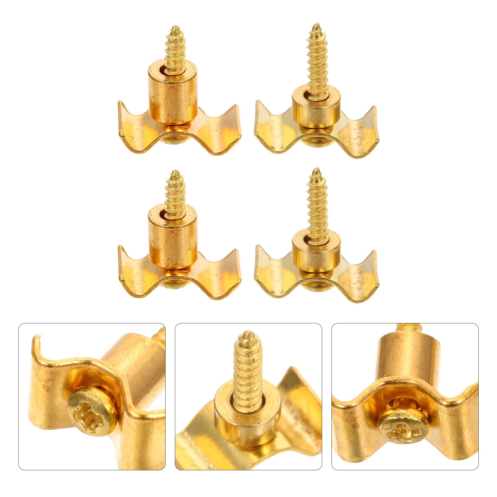 

4 Sets Metal Guitar Roller String Trees Durable Corrosion Resistant String Retainer Guide Spacer Electric Guitar Accessories